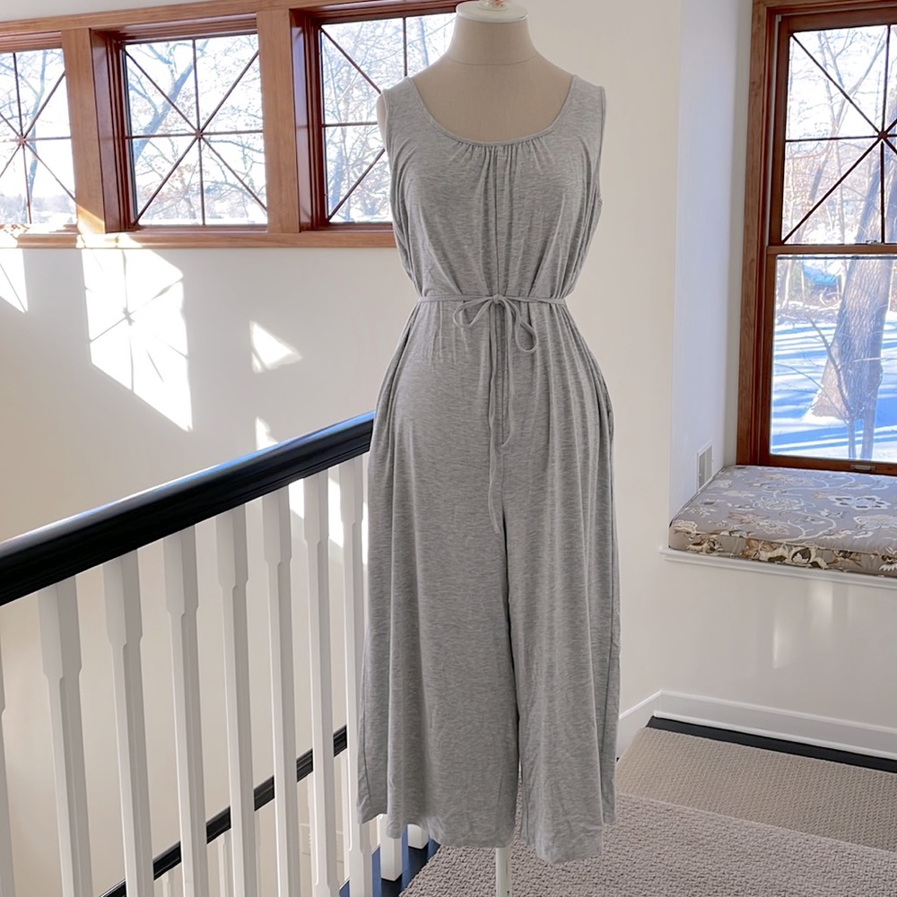Cupio Blush Gray Jumpsuit, Sz S